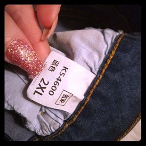 Skinny stretch jeans. Chinese size 2x. Fits like 1